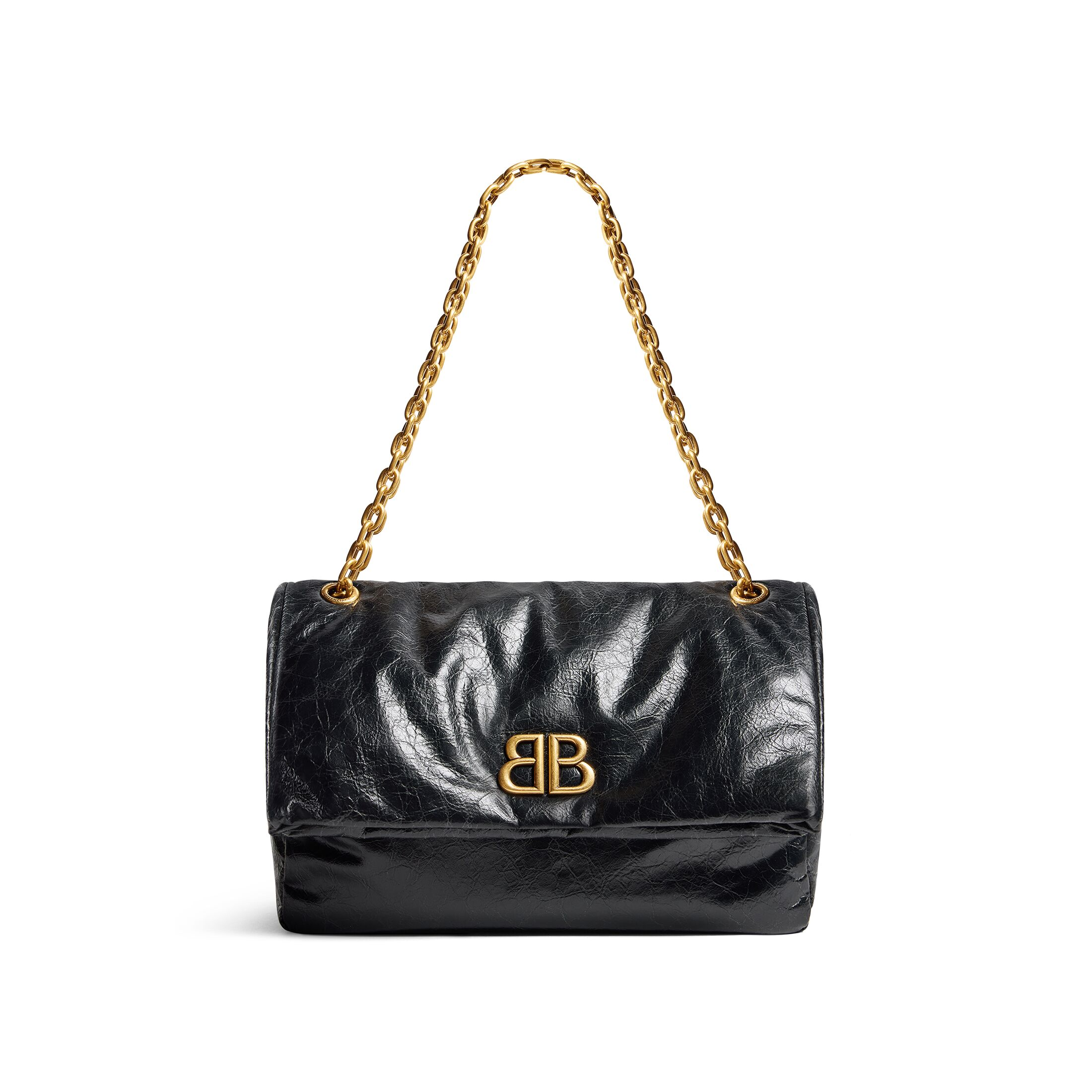 WOMEN'S MONACO MEDIUM CHAIN BAG IN BLACK